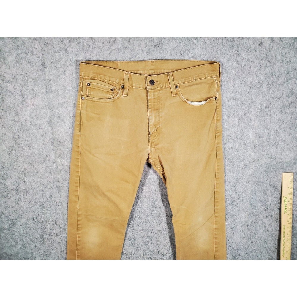 Levis 513 Jeans Mens 32x30* Brown Slim Straight Denim Stretch Pants Casual - Picture 2 of 16